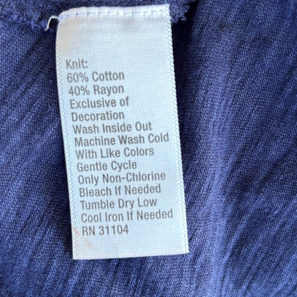 ND New Directions Blue Sleeveless Dress Turquoise Blue Embroidered Detail Size L - Picture 5 of 6